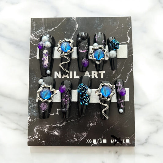 Purple & Blue Evil Eye