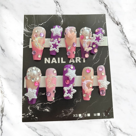Pink & Purple Stars