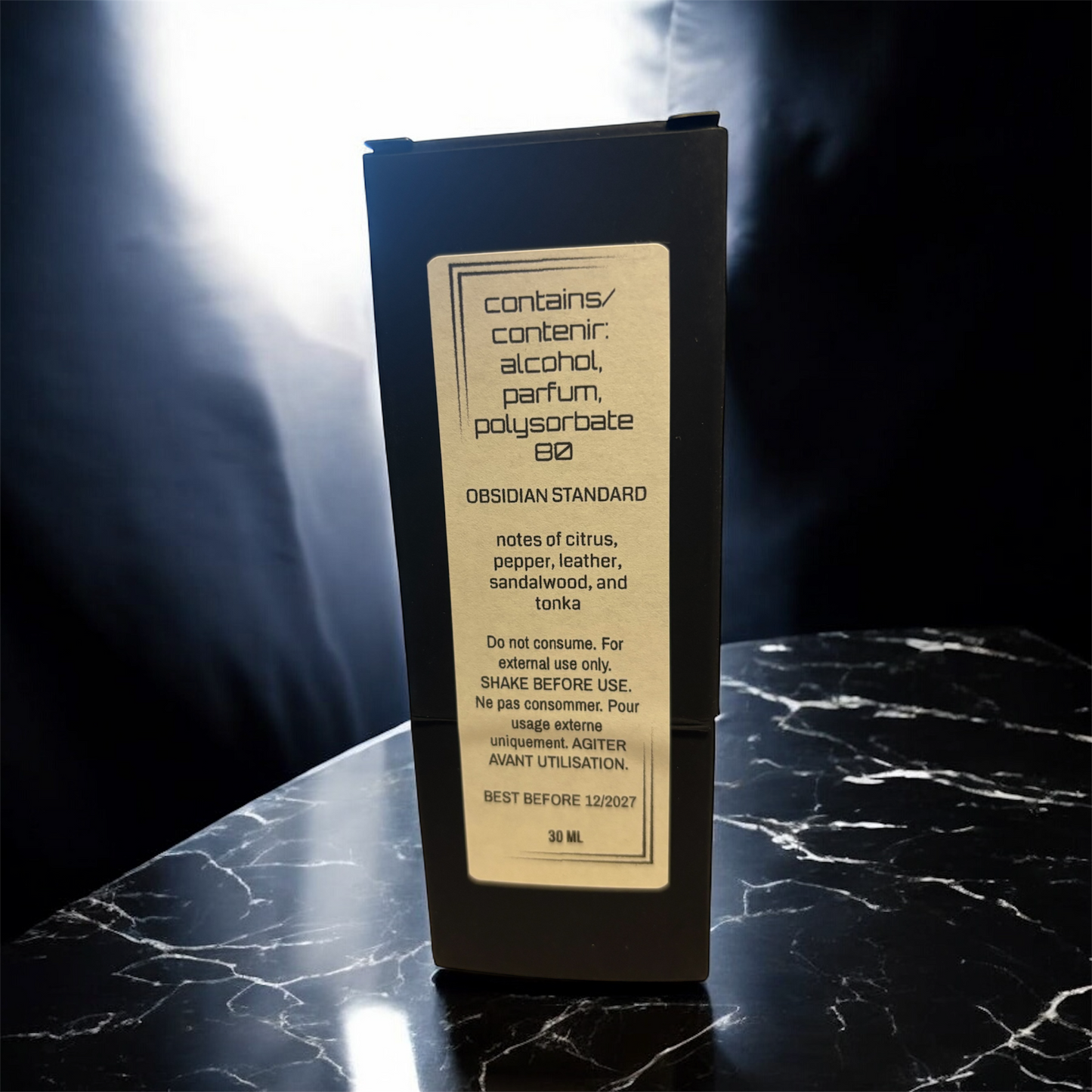 Sable No. 9: Obsidian Standard Eau de Cologne